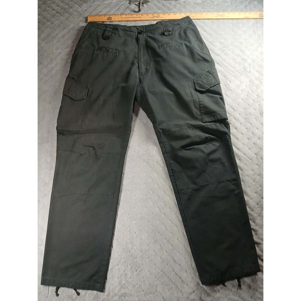 LA Police Gear Basic Operator Black Tactical Cargo Pants Mens 42x34  Ripstop
